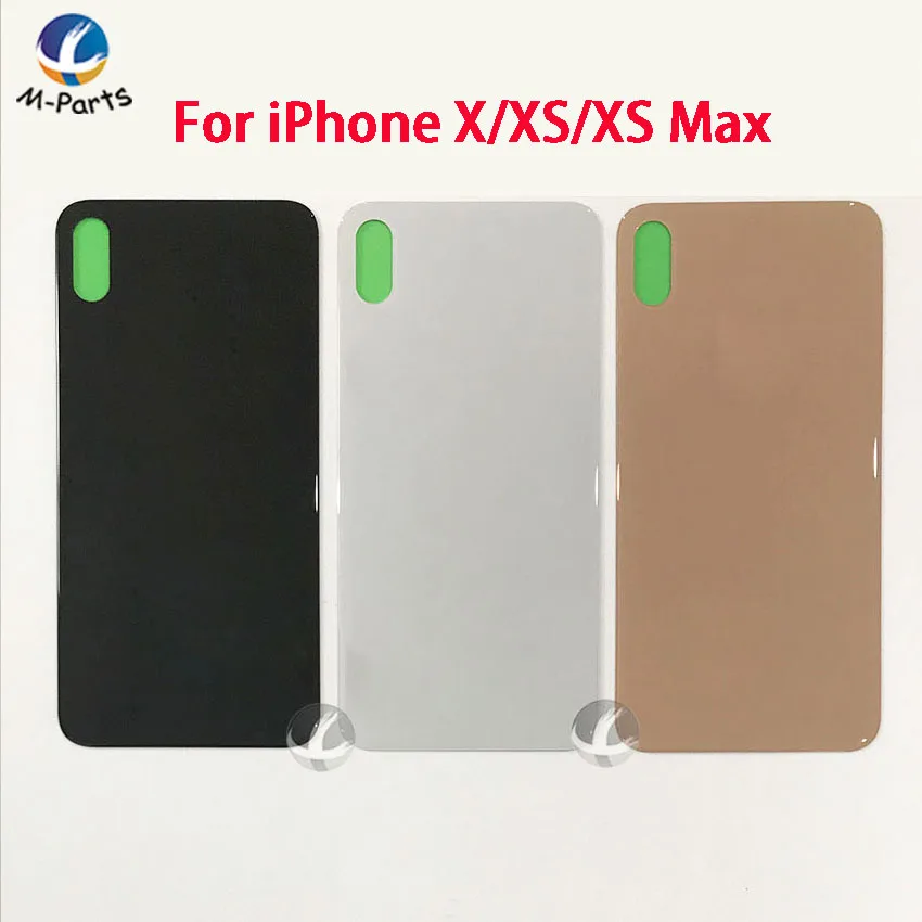 

Back Housing + Adhesive For iphone X XS Max XSM Rear Glass Battery Cover Lid Shell With Sticker + EU Europe Version + LOGO