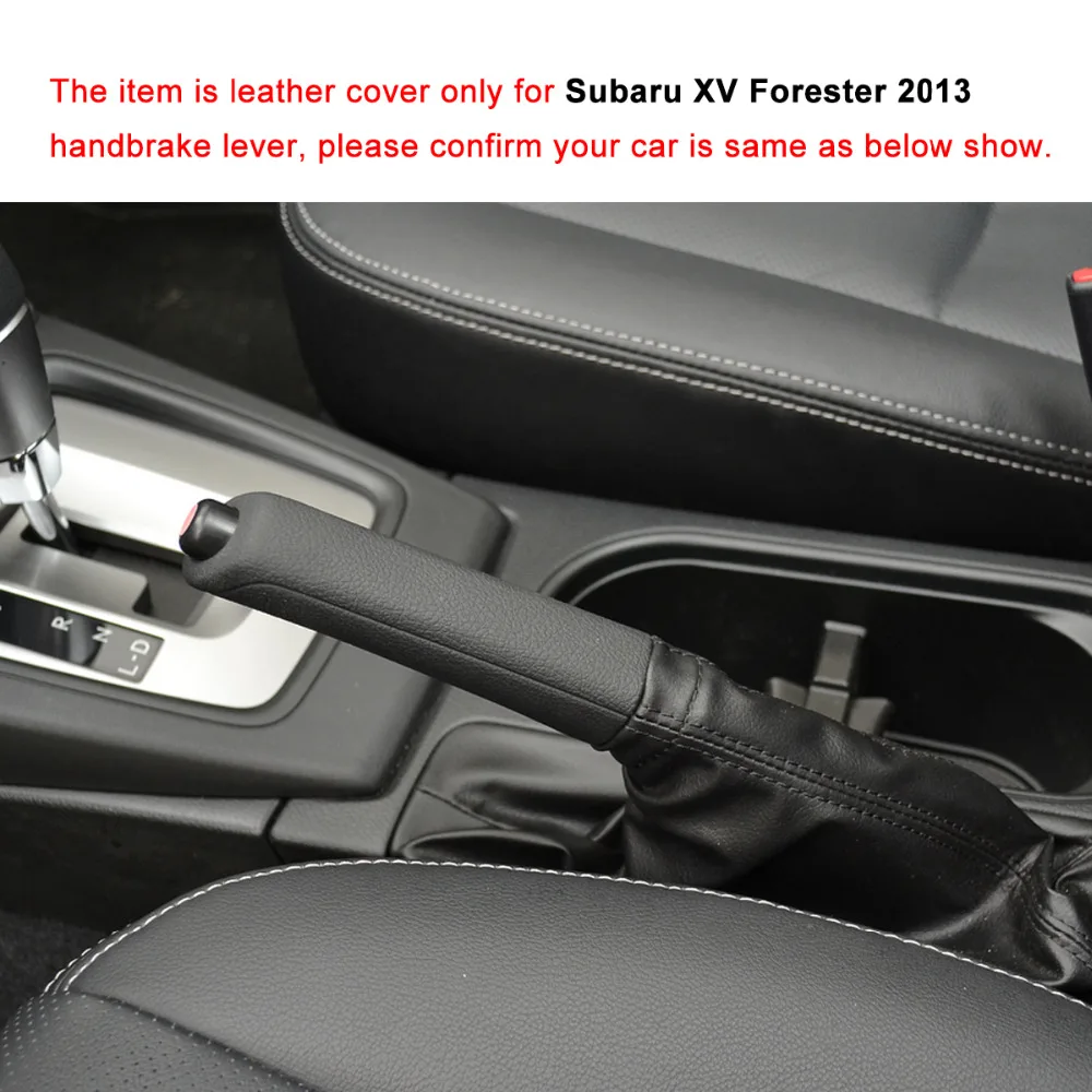 Car Handbrake Covers Case for Subaru XV Forester 2013 Genuine Leather Cover Handbrake Lever Grips
