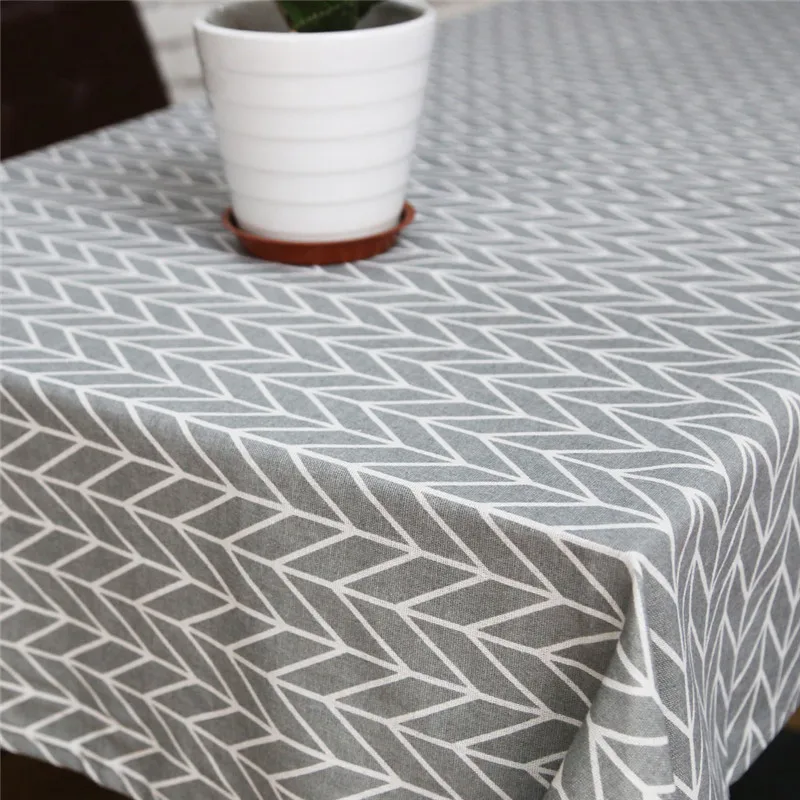 

HomeTextiles Linen Table Cloth Country Style Plaid Print Multifunctional Rectangle Table Cover Tablecloth HomeKitchen Decoration