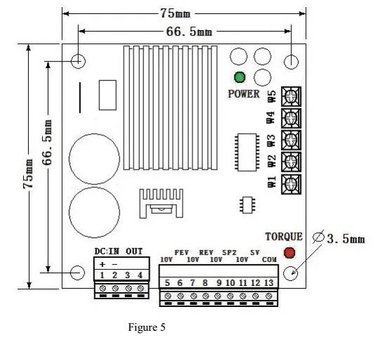 12V 10A ШИМ Матовый контроллер скорости двигателя постоянного тока вперед и назад 0-10V управления