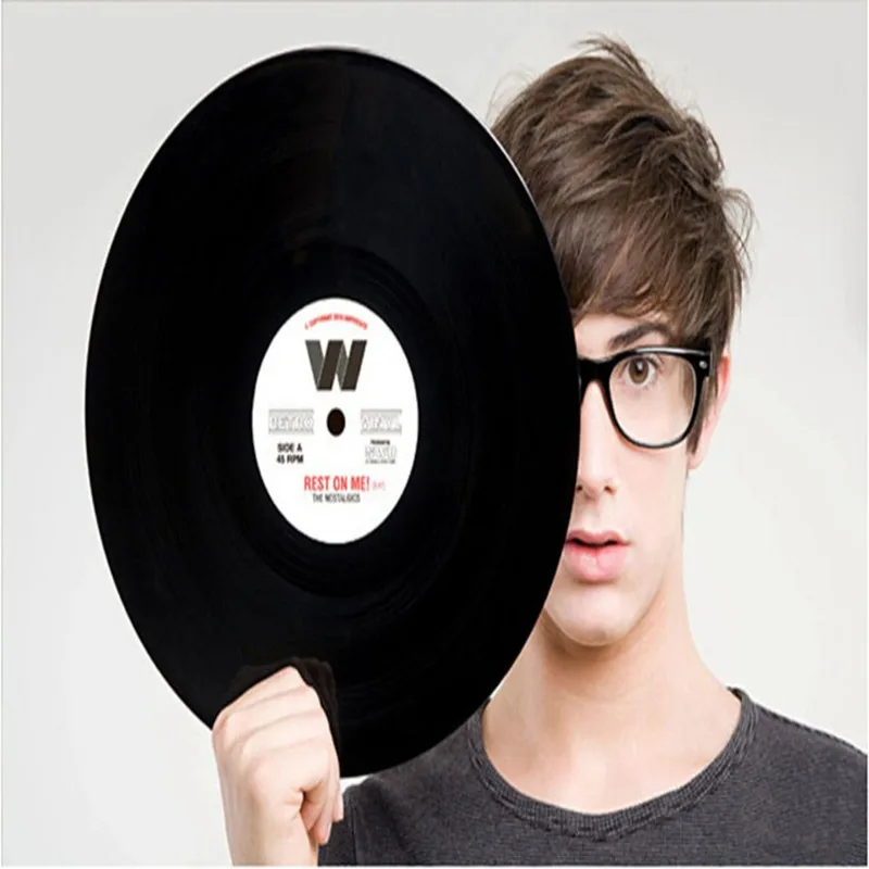 

Restoring Ancient Ways Vinyl Records Tableware Mat Skidproof Adiabatic Silicone Tableware Mats 2pcs/Set