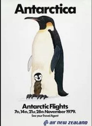 Flight TE901 to Antarctica penguins New Zealand NZ Vintage Retro ... Flight TE901 to Antarctica penguins New Zealand NZ Vintage Retro ...