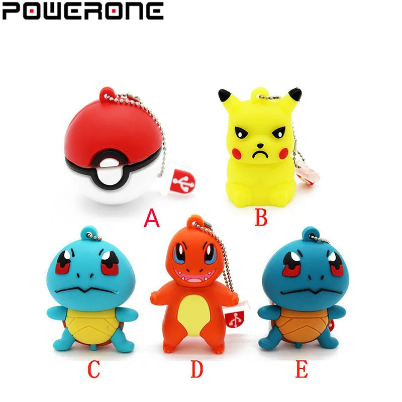 

POWERONE Pokmon pikachu USB flash drive pen drive poke ball dragon memory Stick Pendrive 4gb 8gb 16gb 32gb 64gb u disk
