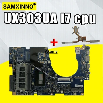 شراءل For Asus UX303UA UX303U UX303UB U303U محمول اللوحة الأم اختبار Ok GM 4 جيجابايت RAM I7-4500U وحدة المعالجة المركزية Sed-المبرد