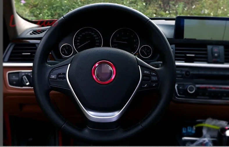 

GR-SW5 New Arrival 3D steering wheel aluminium alloy Sticker case for E39 E36 E60 E90 E34 BMW E46 car styling