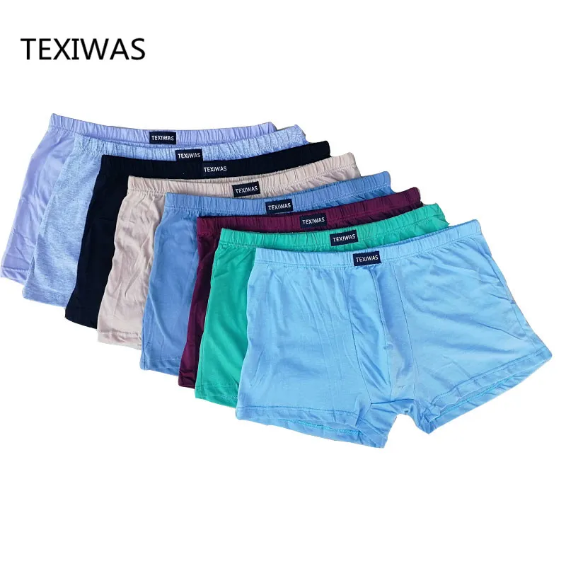 

4pcs/lot underwear men Cotton boxers men boxer Plus Size panties Shorts High Quality Short Pants Underwears
