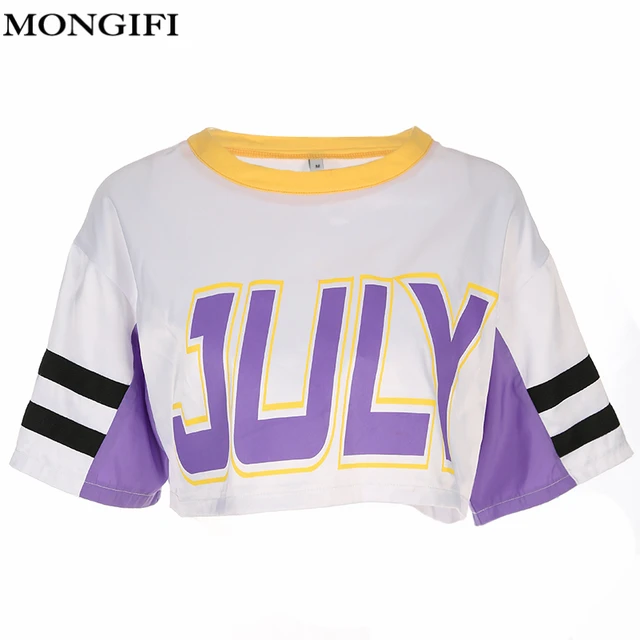 mongifi satin patchwork short t shirt women 2018 ltter o neck