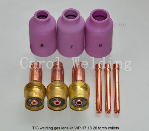Tig Gas Lens 45V25 Gas Lens 1//16/" fits Weldcraft WP17 WP18 WP26 PK of 5