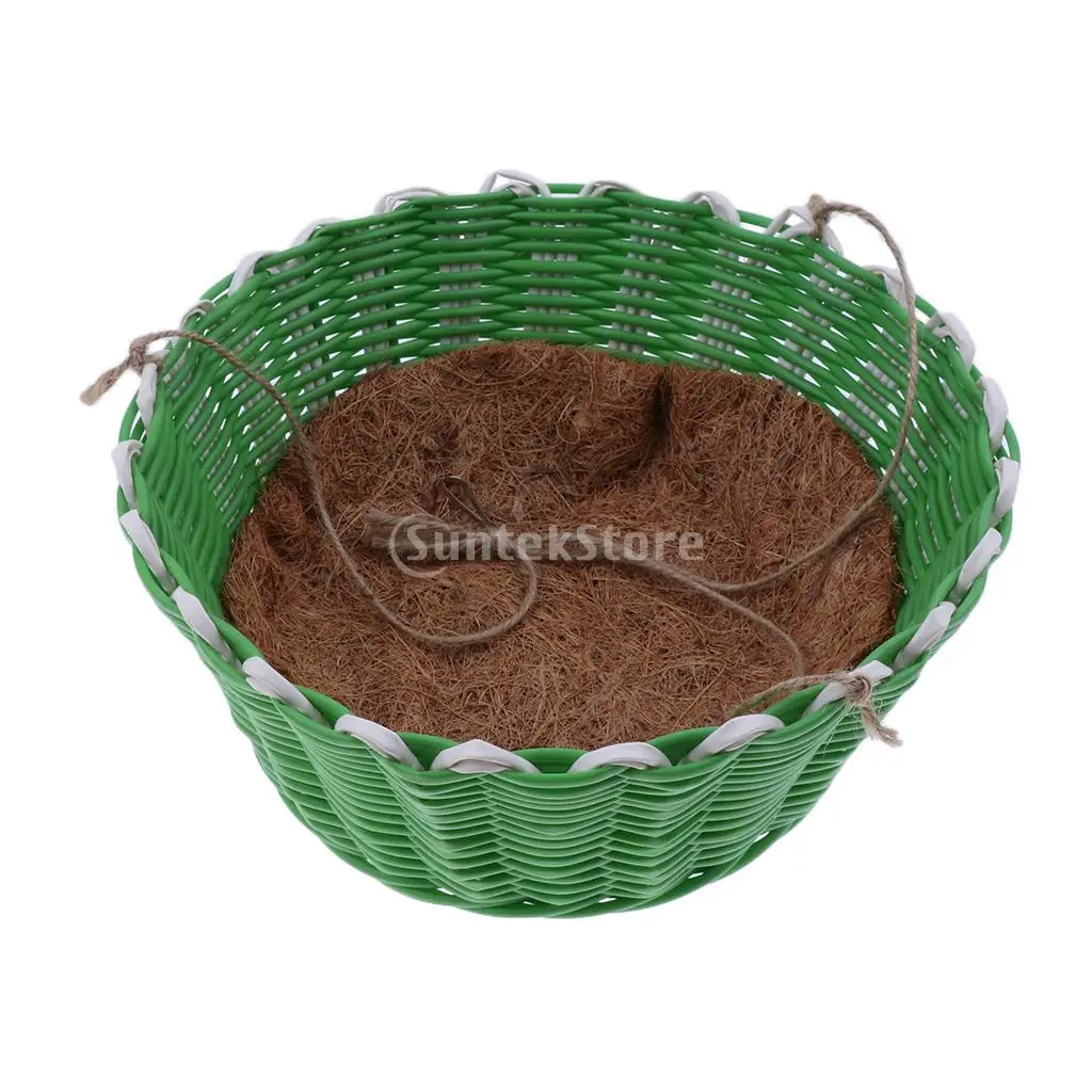 

Pet Hanging Basket Nest Hammock with a Brown Mat for Sugar Glider/Guinea Pigs/Birds/Hamster/Ferret/Rat/Mice/Chinchilla