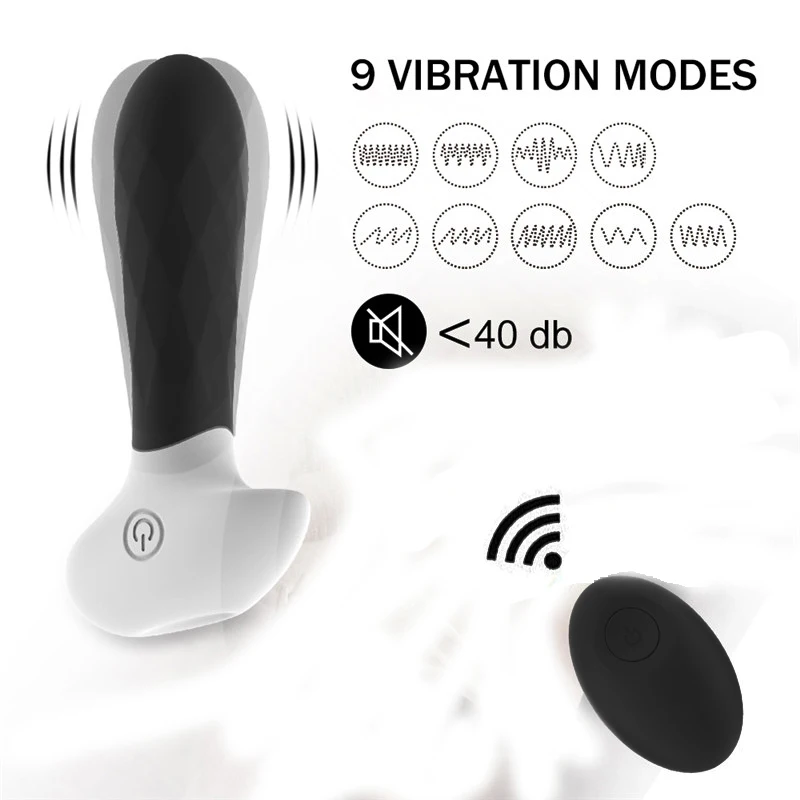 9 Mode Vibration Lasting Products Anal Plug Butt Plug G Spot Massage