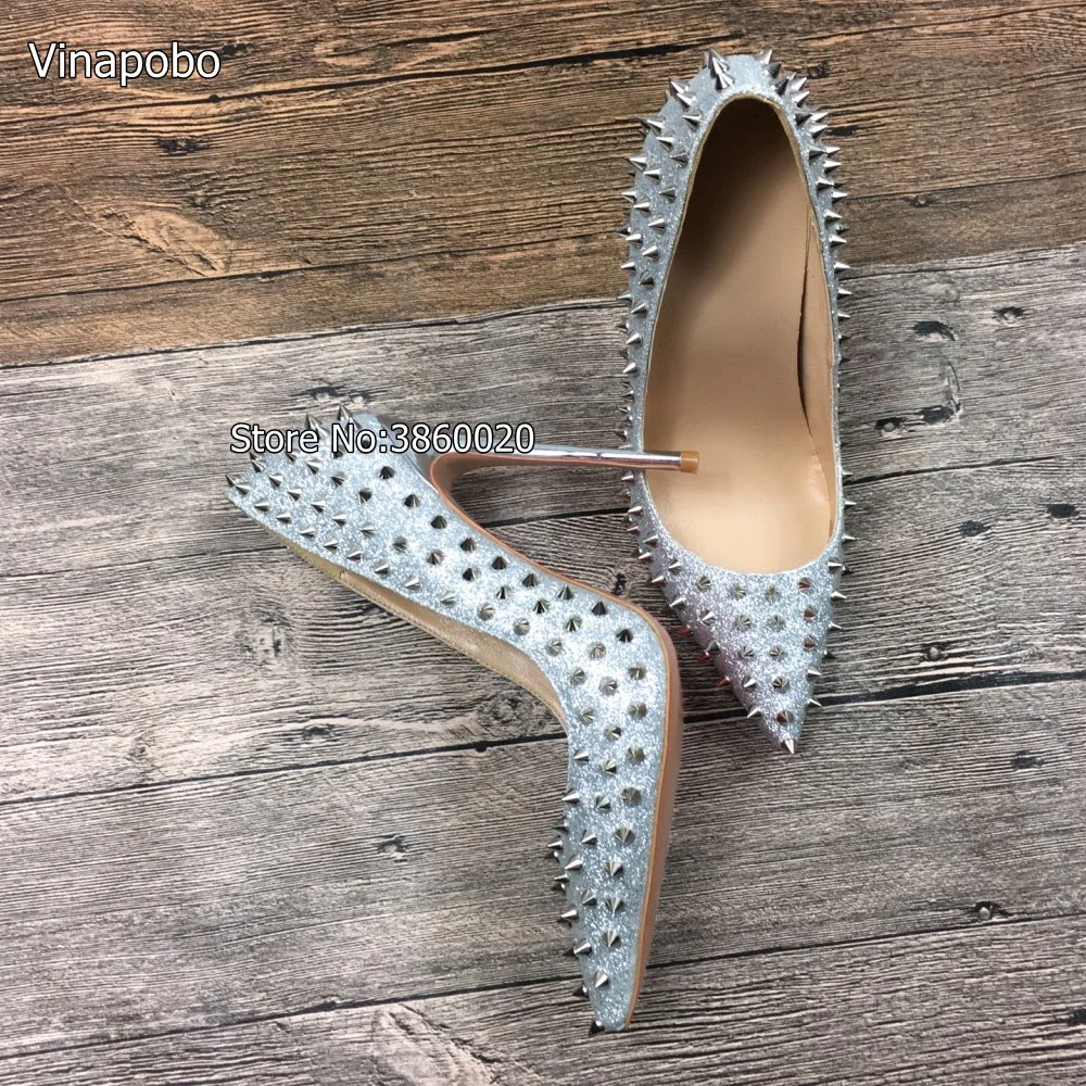 2Silver-rivets-high-heels-patent-exclusive-brand-needle-rivet-shallow-mouth-high-heels-pump-wave-10 (2)
