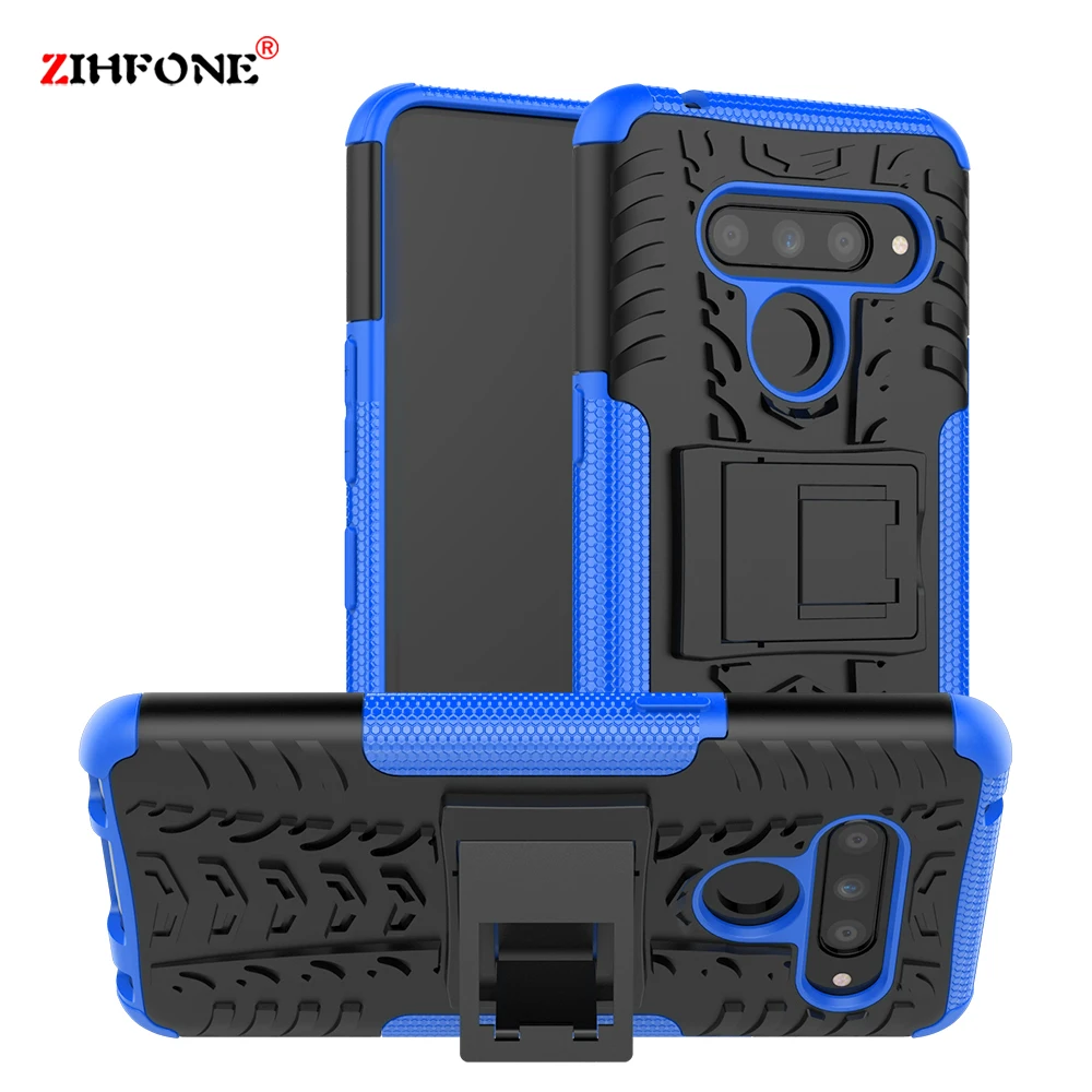 

Fundas Phone Case for LG V50 ThinQ Cases Shockproof Armor Soft TPU Hybrid Hard Plastic Back Cover On Coque LG V50 Cases Capa