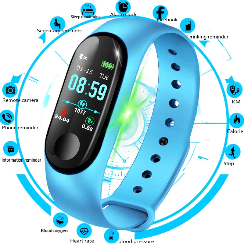

2019 GEJIAN Women Smart Watch Men Heart Rate Blood Pressure oxygen Sleep Monitor Pedometer Fitness Sports Watches Android IOS