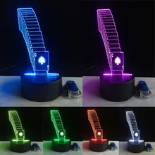 3D покерные игровые карты для дома кафе бар декор для ресторана лампа атмосфера Luminarias Touch 7 изменение цвета светодиодный Иллюзия ночник