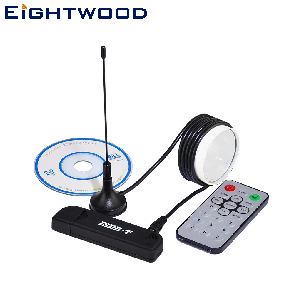 Eightwood бесплатными цифровой ISDB-T USB ТВ HD тюнер ресивер Регистраторы с пультом