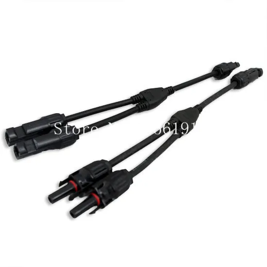 

Two pairs of MC4Y The 3-way connector,Amorphous solar panel connector,Male and Female Plug,Waterproof connectors,PV connector