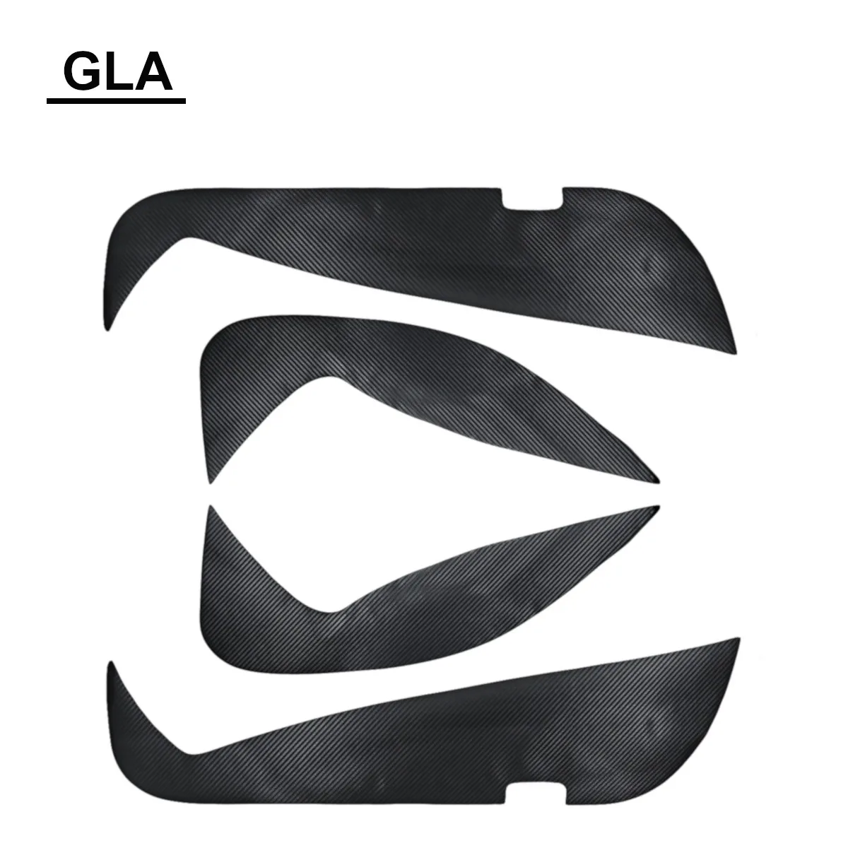 4 шт интерьер дверные антиударная площадка защита мат наклейки из углеродного волокна для Mercedes W205 W213 Benz GLA CLA GLC C класс Е Class