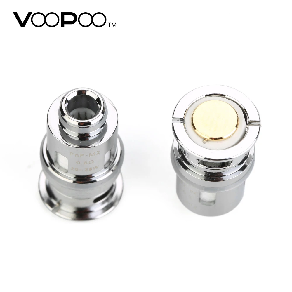 Kopen 5 pcs 10 pcs VOOPOO Slepen Baby Coil PnP Spoel Hoofd met 0.6ohm 1.2ohm 0.8ohm Spoel hoofd voor VOOPOO Slepen Baby Kit