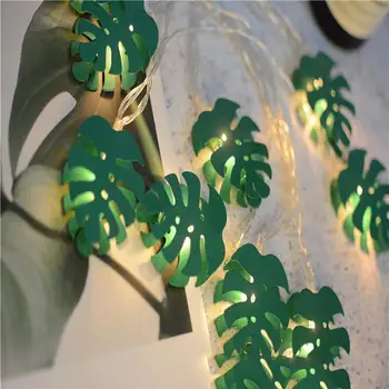 

Turtle Leaf Model 10 LED Light String Transparent Iron Cable Home Holiday Decoration Wholesale #4JY23