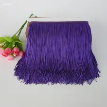 1 м 15 см кружевная бахрома отделка кисточкой фиолетовый Fringe Обрезка для латинских этап платье одежда кружевные аксессуары ленты