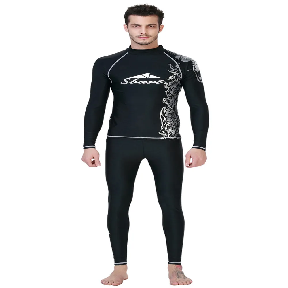 SBART male sun swimsuit surf wear long sleeved jacket snorkeling