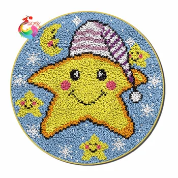 

carpet kids Latch hook rug kits tool kit in a suitcase Sewing scissors Handmade carpet stair carpet mats