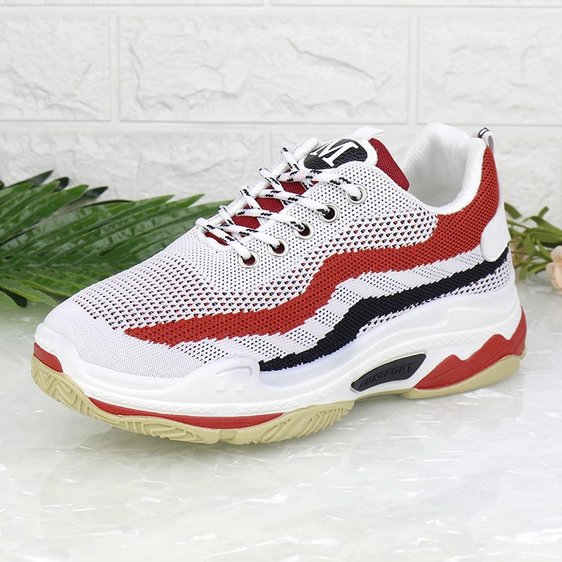 New Fashion Summer Sneakers Shoes Women Outdoor Breathable Mesh Air Walking Shoes Ladies Flats Girls Lace-up Casual Shoes UVWP