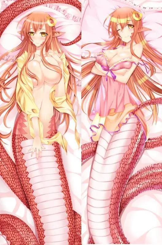 Японское Аниме monster musume no iru nichijou Mero Бросок Подушка «Dakimakura» чехол обнимающий тело наволочки отаку - Цвет: C