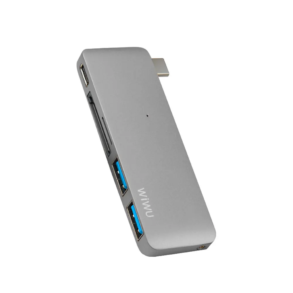 Usb концентратор WIWU Thunderbolt USB 3 0 для Macbook Pro Air Type C Hub 5 в 1 компьютерный кабель ноутбука