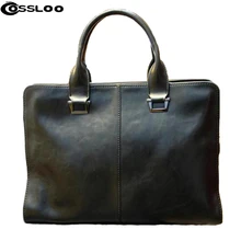 COSSLOO Promoción Auténticos compuestas marca de cuero bolsa de los hombres bolsas de viaje ocasional maletín hombro masculino para el hombre de negocios!