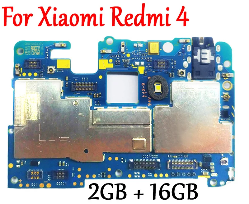 Протестированная Полная работа оригинальная разблокированная материнская плата для Xiaomi Hongmi Redmi4 Redmi 4 2GB+ 16GBLogic монтажная плата пластина глобальная прошивка