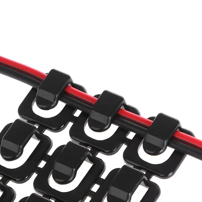 18 шт. самоклеющиеся проволочное крепление кабель крепежный Зажим автомобиль USB кабельная наклейка фиксированный зажимы для кабелей Черный