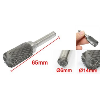 

New Style 14mm x 25mm Double Cut Cylindrical Tungsten Carbide Rotary File Bit