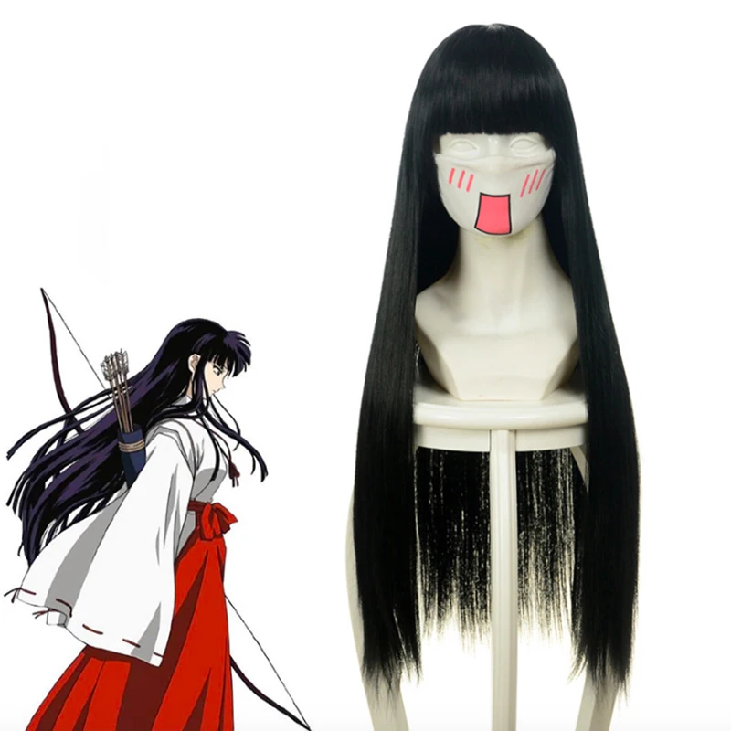 Парик для косплея аниме InuYasha парики Kikyou термостойкие синтетические вечерние Ки
