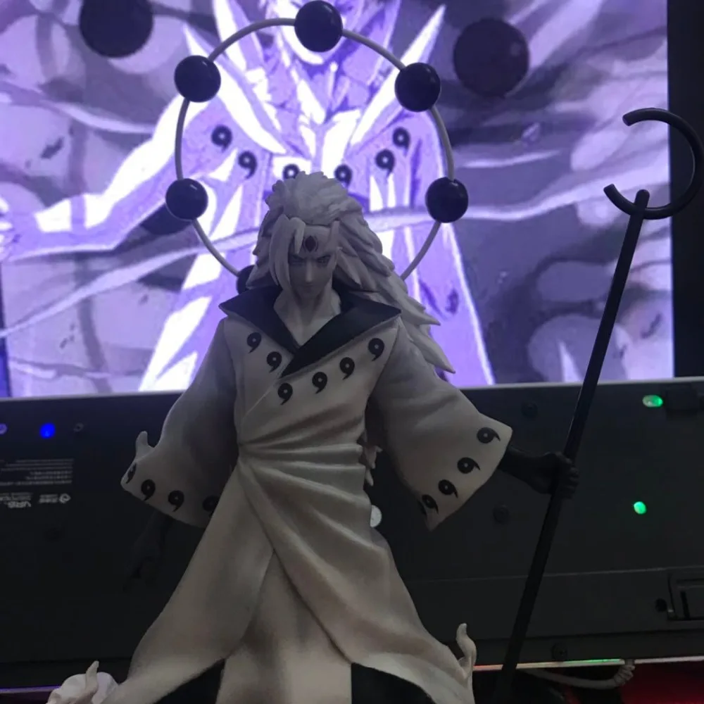 28 см GK Uchiha Madara Rikudousennin Modo версия Uchiha Obito сменная голова ПВХ фигурка Коллекционная модель игрушки