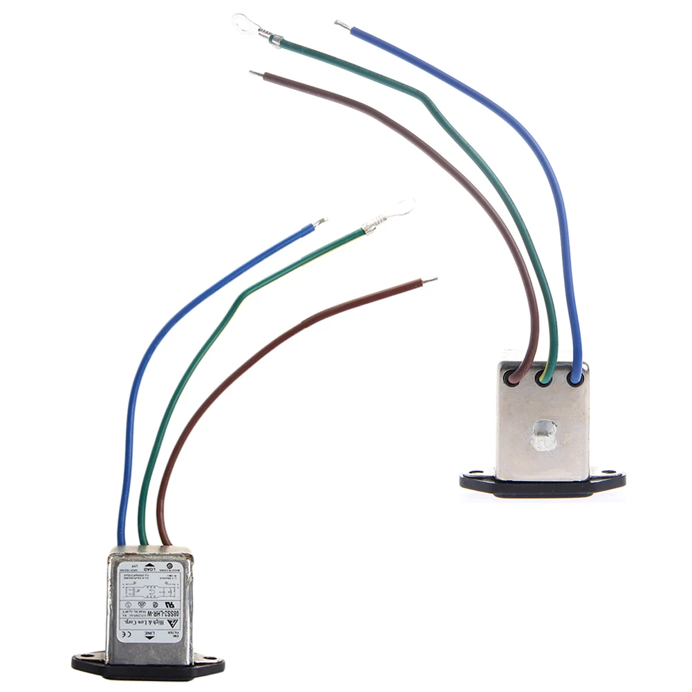 3-контактный Панель крепление фильтр EMI 115/8A 220 В переменного тока, 50/60Hz Мощность фильтр BALnector Mar28
