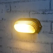 Европа краткое крытый/открытый настенный светильник Влагонепроницаемая ванная настенная лампа современный балкон деревенский светодиодный настенный светильник водонепроницаемый