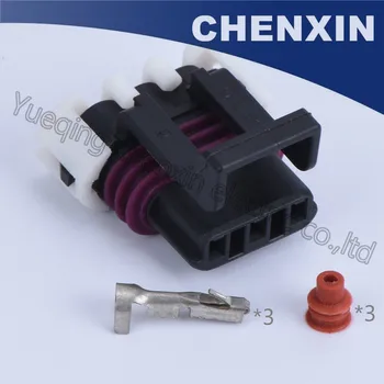 

10 Sets 3 Pin Way Car Auto Waterproof Electrical Connector Plug white cilp