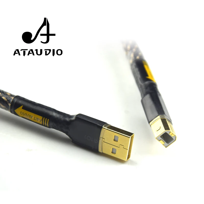 ATAUDIO Hifi USB кабель высокого качества тип A к Тип B Дата для DAC|hifi usb cable|usb hifi cabledac cable |