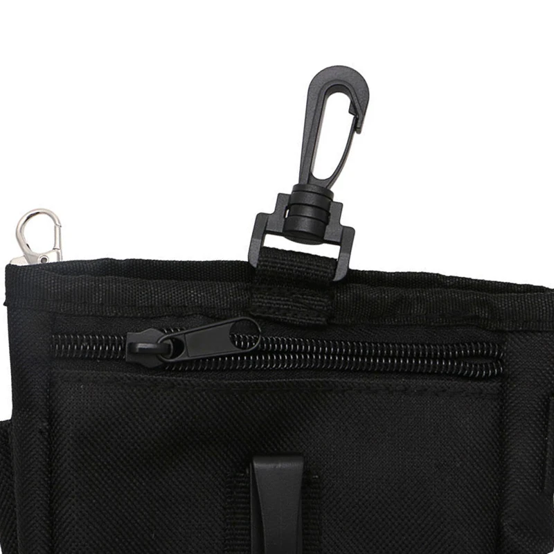 Mayitr Portable Pet Dog Puppy Training Treat Snack Black Bag Feed Bait Food Pouch Belt Bags