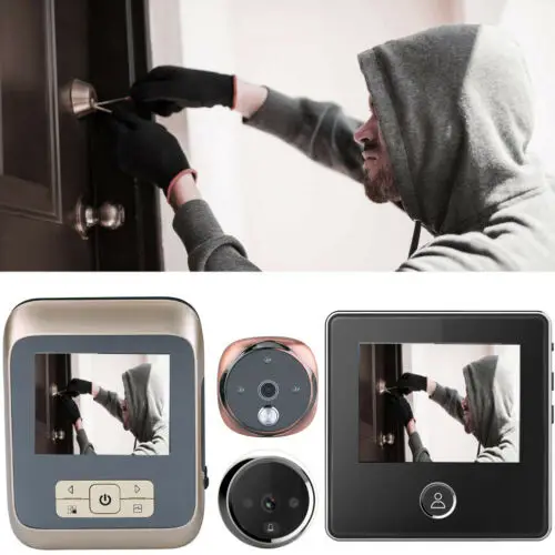 

3" Digital LCD 120 Degree Peephole Viewer Door Eye Video Doorbell Camera 1200mAh