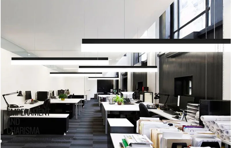 Modern Black Office Pendant Light For Meeting Room Study Pendant Light For Office Meeting Room