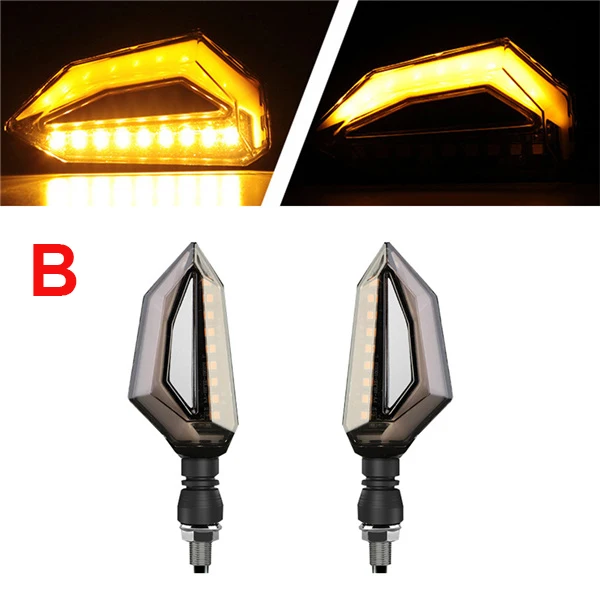 Универсальный clignotant moto led 12 V moto rcycle индикатор поворота для suzuki gsf triumph tiger 1050 yamaha raptor 700 - Цвет: 2 Pieces B Yellow