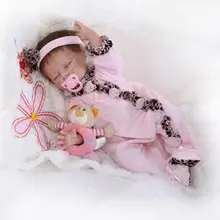 52 см детская Кукла Reborn Мягкие силиконовые детские игрушки спящие куклы Brinquedos Рождественский подарок на день рождения фильм фотографии реквизит