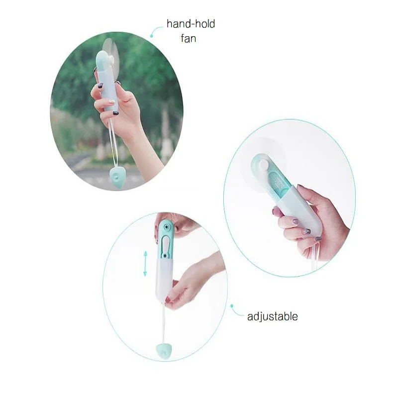 

Schoffice Newly Arrivals Portable Small Fan Pop USB Charge Pocket Fan