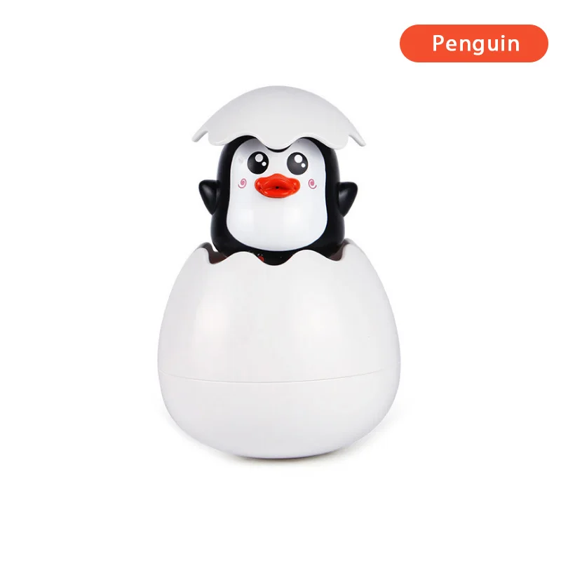 Penguin Милые детские Игрушки для ванны, Дождевые облака, пластиковые водные игры, душ, брызги, поплавок, животные, Обучающие летние игрушки для детей, От 1 до 3 лет, слон - Цвет: Penguin