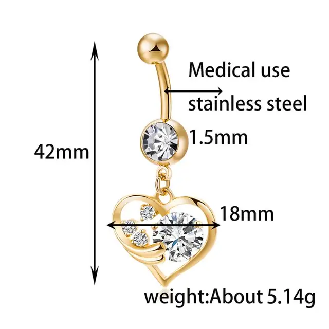 Sexy Body Piercing biżuteria miłość serce brzucha guzika pierścionki złoty chirurgiczne metalowe Piercing pępka kolczyk do piercingu Feminino Umbigo przegrody tanie i dobre opinie Moda Ciało biżuteria Ze stali nierdzewnej Przycisk pępek bell rings TRENDY BJ138959 JOCESTYLE Zircon About 6 g about 4 2cm 1 65 X 1 8cm 0 71 Sexy Body Piercing biżuteria miłość serce brzucha guzika pierścionki złoty chirurgiczne metalowe Piercing pępka kolczyk do piercingu Feminino Umbigo przegrody tanie i dobre opinie Moda Ciało biżuteria Ze stali nierdzewnej Przycisk pępek bell rings TRENDY BJ138959 JOCESTYLE Zircon About 6 g about 4 2cm 1 65 X 1 8cm 0 71