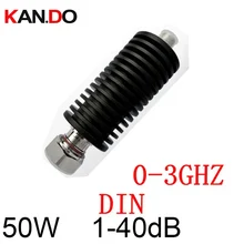 Телекоммуникационный радиочастотный аттенюатор 50 Вт 7/16 din Мужской к N женский DC-3G 1-40дб затухание питатель Разъем RF аттенюатор коммуникационные части