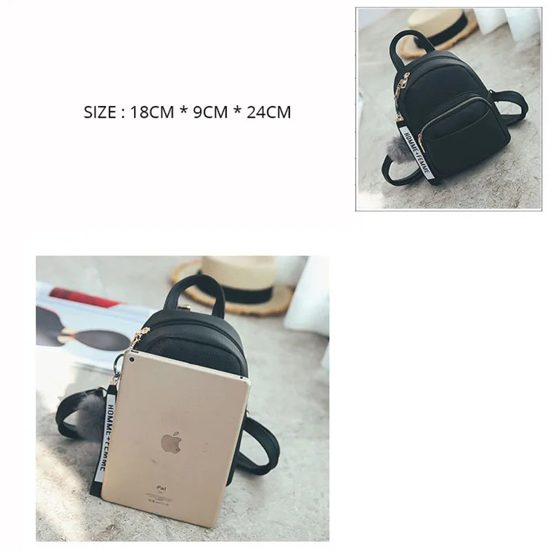 2019 Female Mini Backpacks soft pu leather Students Ball Pendant Shoulder Schoolbags Women Fashion Small Travel Bags 2019 Female Mini Backpacks soft pu leather Students Ball Pendant Shoulder Schoolbags Women Fashion Small Travel Bags