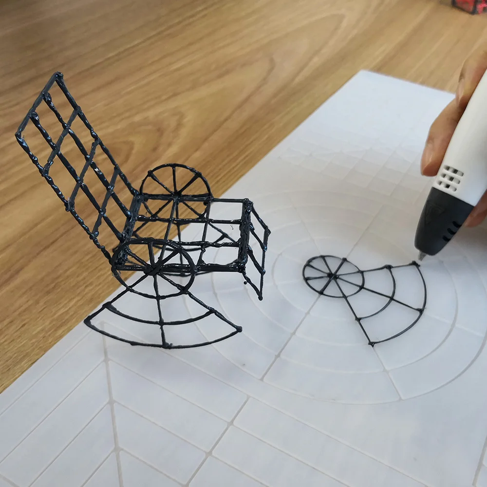 Günstig SMAFFOX 3D Stift Silikon Vorlage Basis Grafiken, Kinder zu Kultivieren Kreativität, spaß geschenke, hinzufügen 2 Finger Ärmeln und 40 bilder